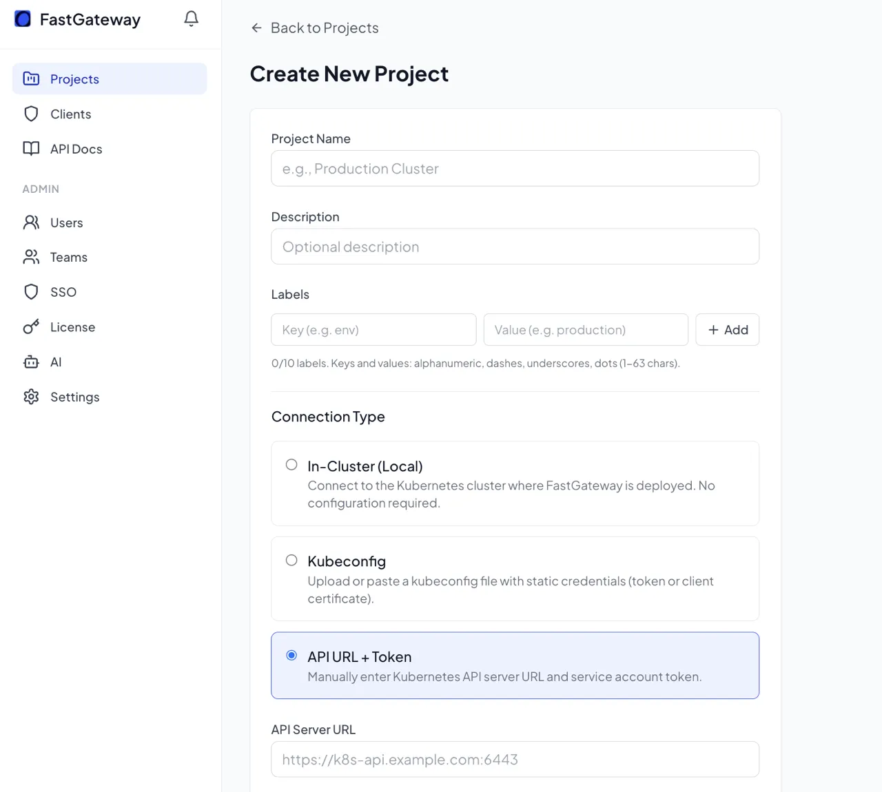 Multi-Cluster & API screenshot